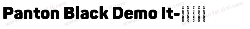 Panton Black Demo It字体转换